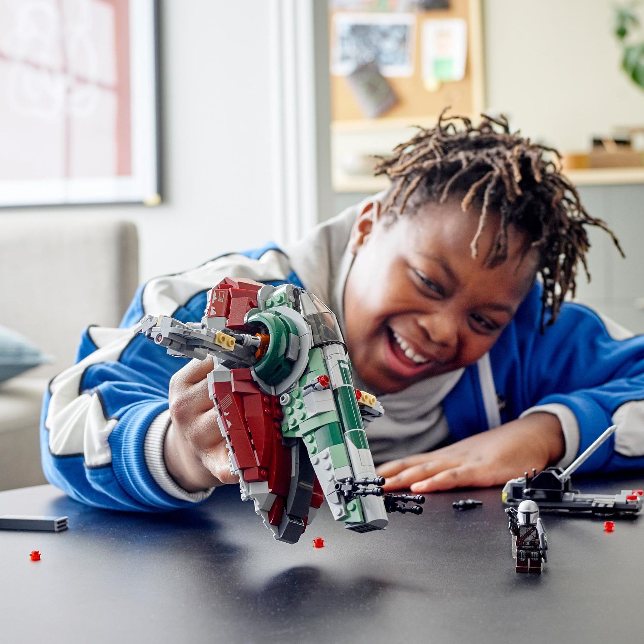 Voir la diapositive 7 : LEGO Star Wars 75312 Le vaisseau de Boba Fett, Set avec 2 Figurines, dès 9 ans