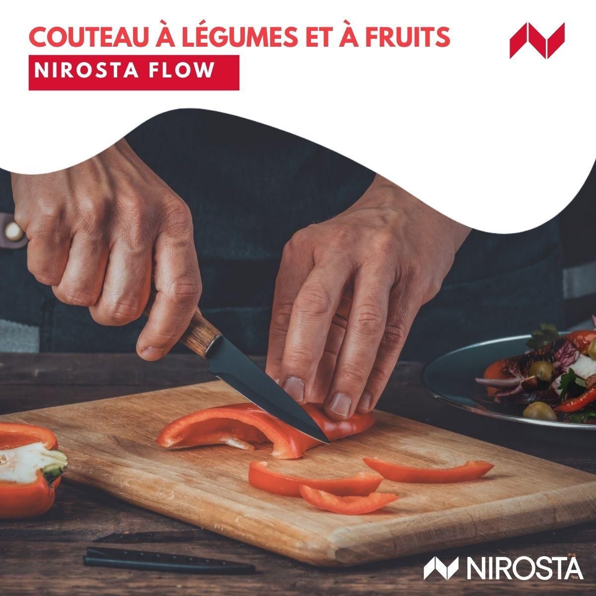 NIROSTA Couteau à légumes 19,5 cm Nirosta Flow