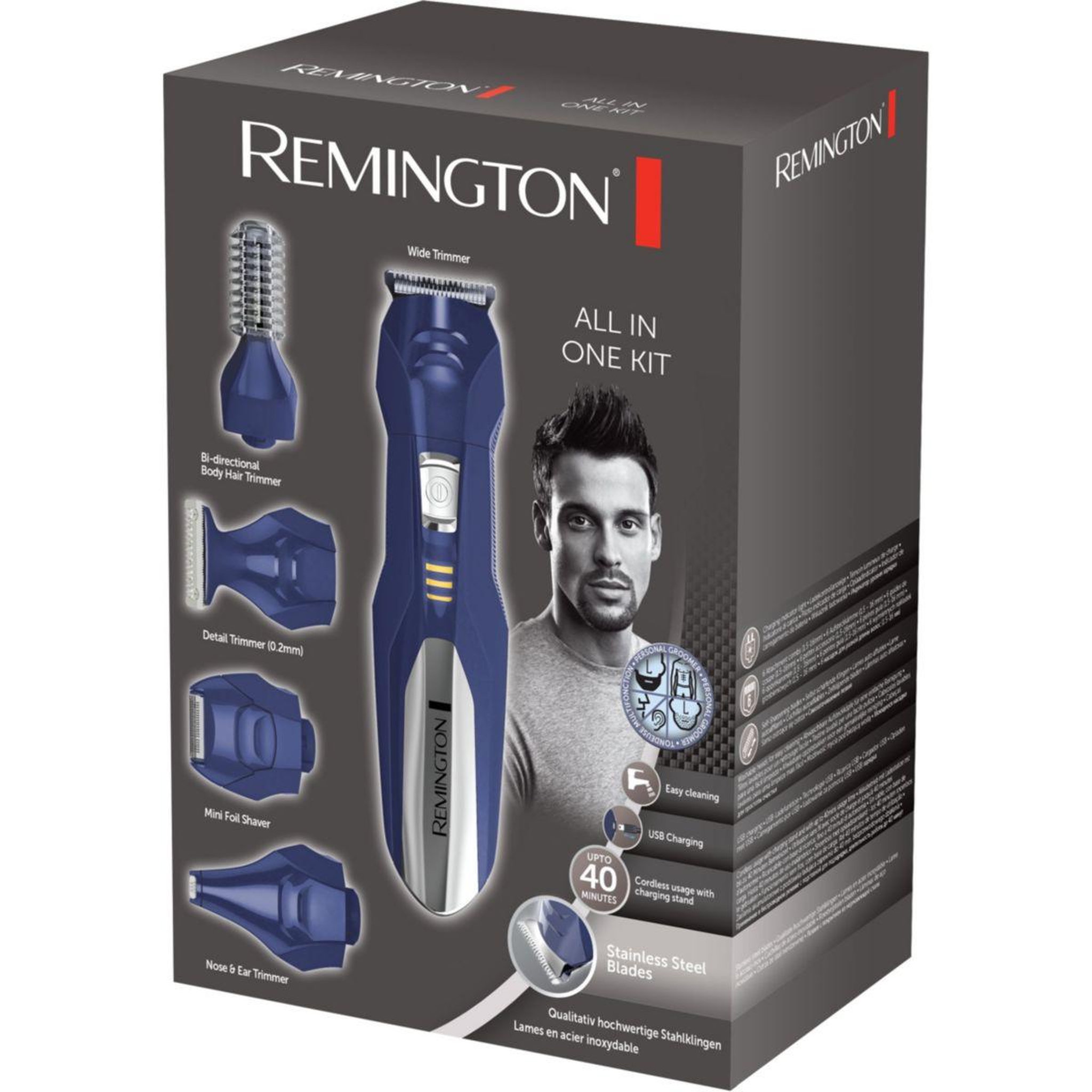Voir la diapositive 2 : REMINGTON Tondeuse multi usages PG6045