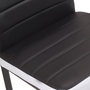 Voir la diapositive 6 : ID MARKET Lot de 6 chaises ROMANE noires bandeau blanc pour salle à manger