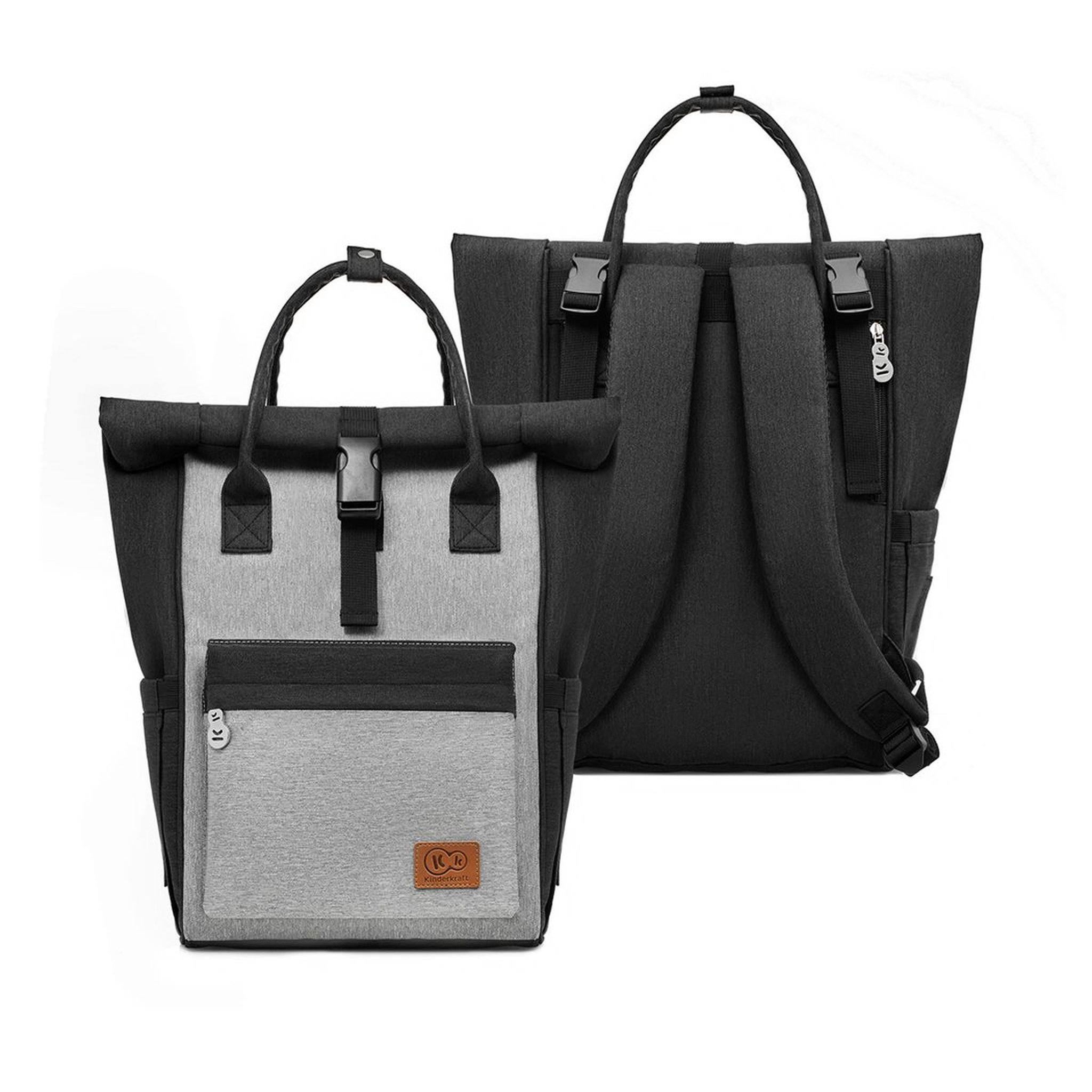 Voir la diapositive 3 : KINDERKRAFT Sac à dos MOONPACK gris