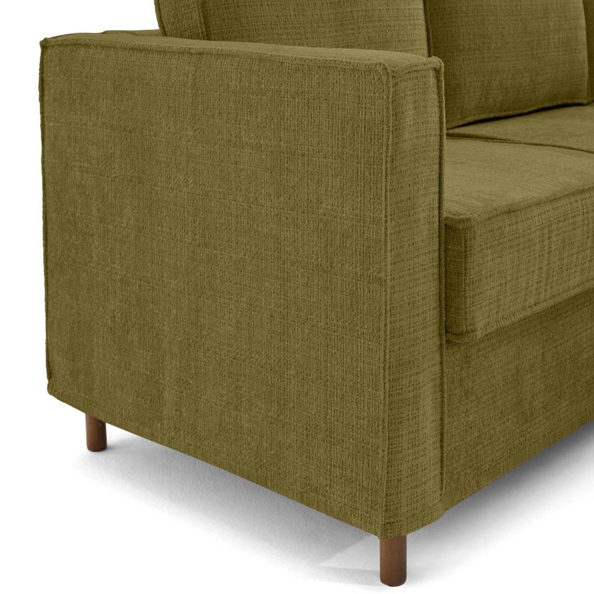 Voir la diapositive 6 : LISA DESIGN Jake - canapé déhoussable d'angle droit 5 places en velours texturé