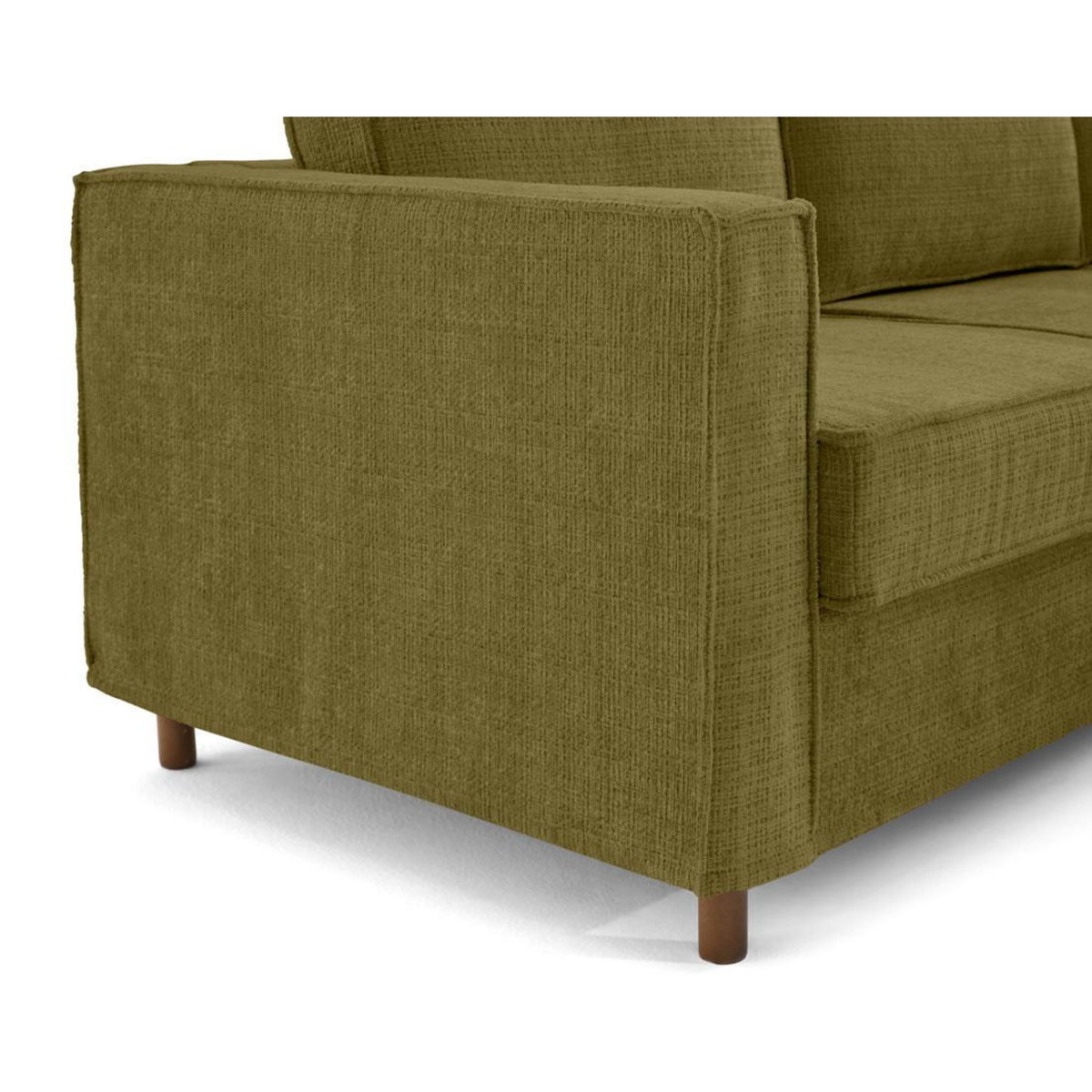 LISA DESIGN Jake - canapé déhoussable d'angle droit 5 places en velours texturé