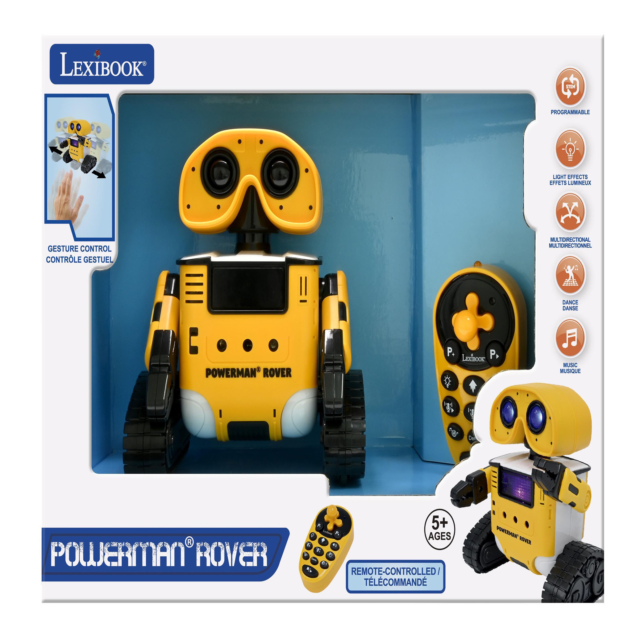 Voir la diapositive 4 : Lexibook Mon robot multifonction avec changeur de voix, contrôle par geste, musiques et lumières
