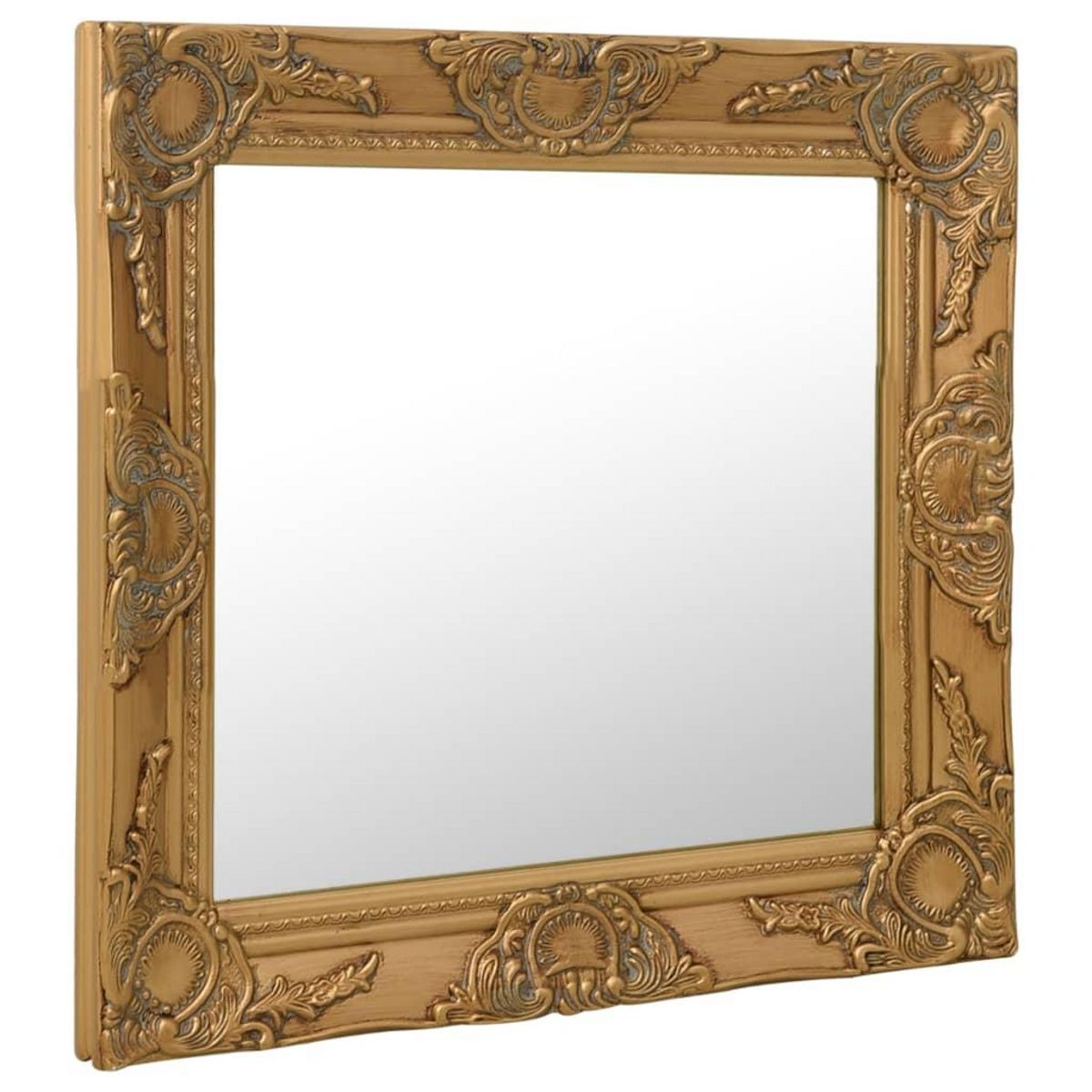 VIDAXL Miroir mural style baroque 50x50 cm Dore