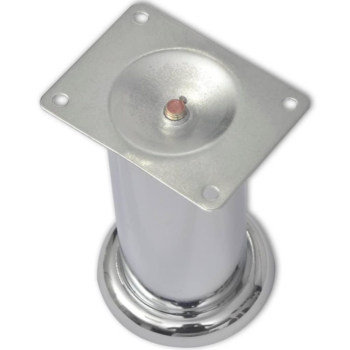 VIDAXL Pieds ronds de canape 8 pcs Chrome 120 mm