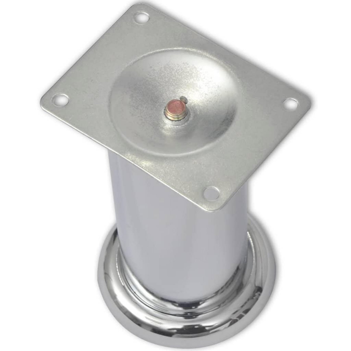 VIDAXL Pieds ronds de canape 8 pcs Chrome 120 mm