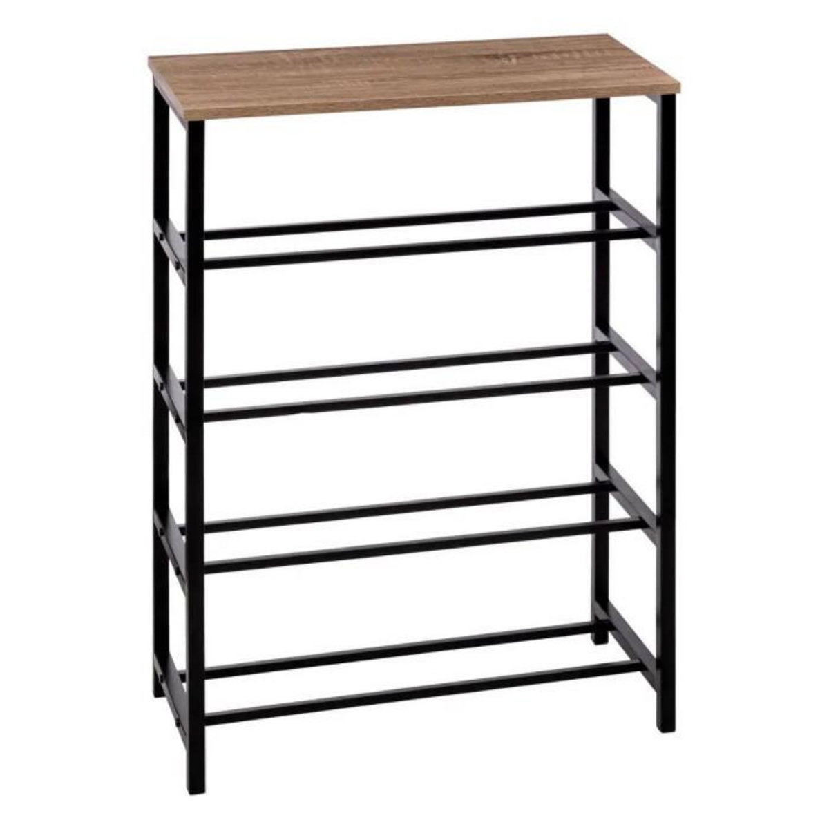 FIVE Range-Chaussures Console  Aliaj  90cm Noir