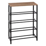 FIVE Range-Chaussures Console  Aliaj  90cm Noir