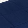 Voir la diapositive 4 : VIDAXL Couverture lestée Bleu 120x180 cm 5 kg Tissu