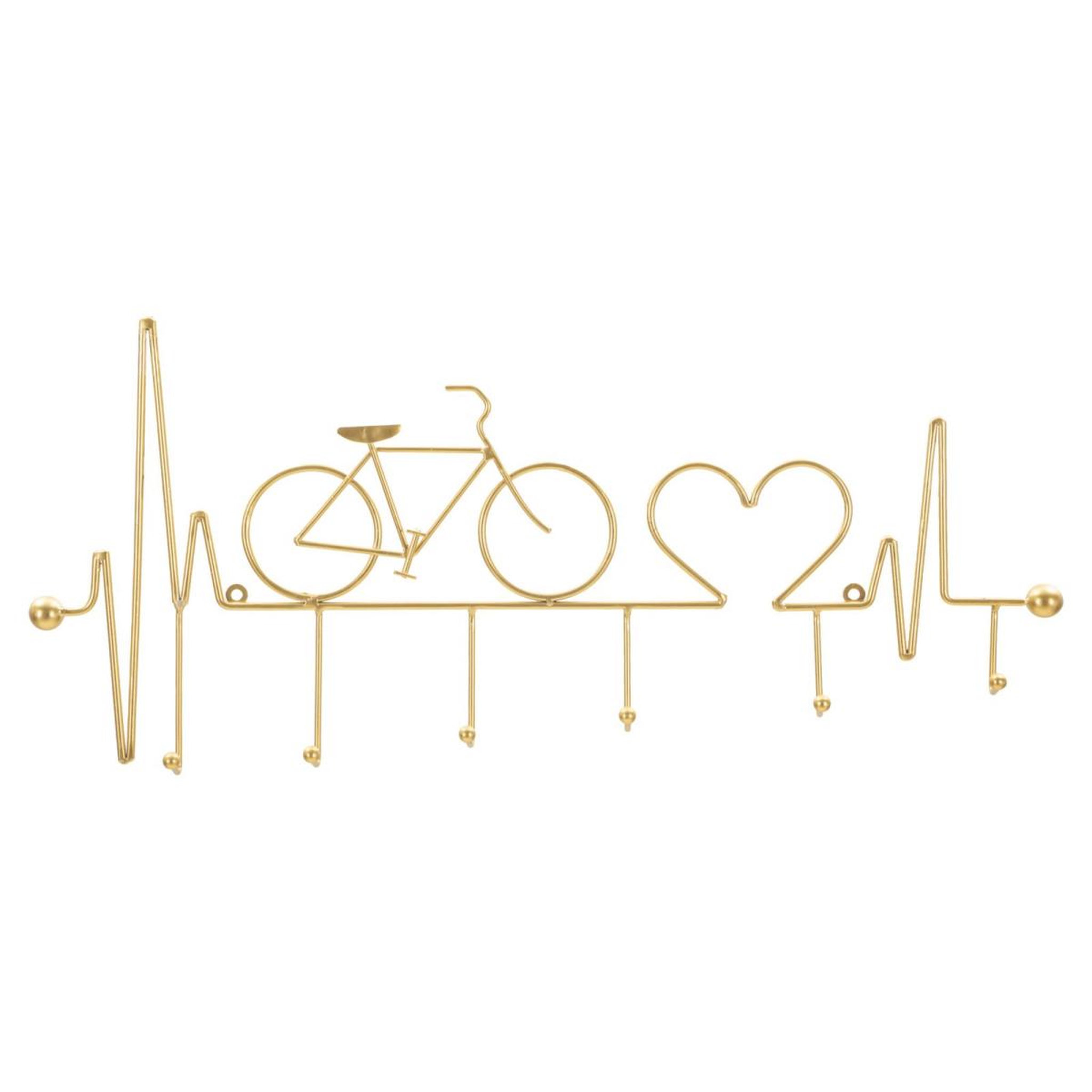 Paris Prix Patère murale en métal  bicycle  59cm or