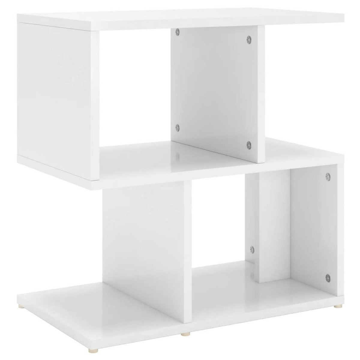 VIDAXL Table de chevet blanc brillant 50x30x51,5 cm bois d'ingenierie