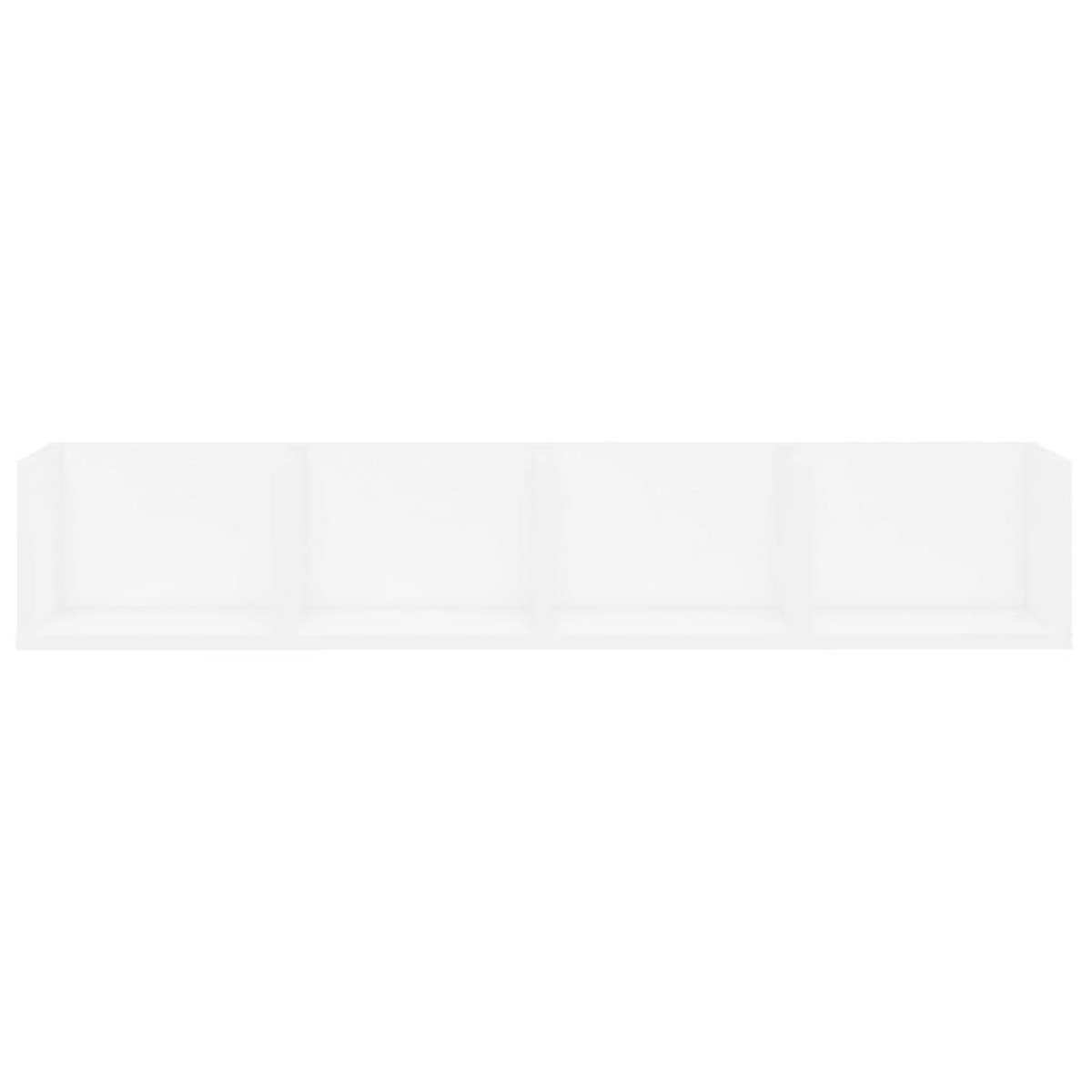 VIDAXL Etagere murale a CD Blanc 100x18x18 cm Bois d'ingenierie