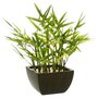  Plante Artificielle en Pot  Bambou  35cm Noir