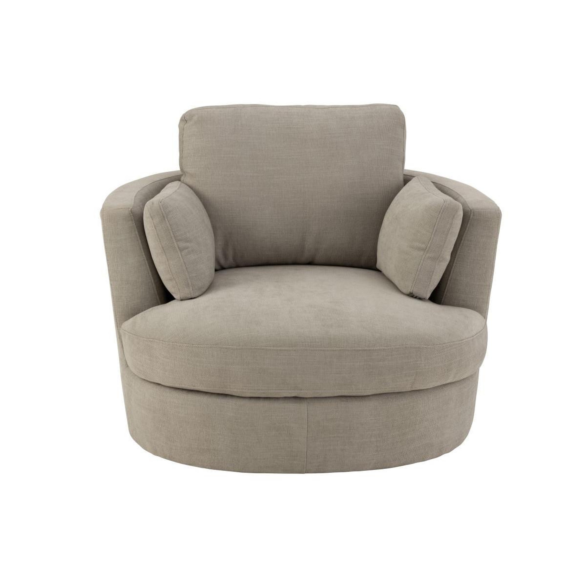 Voir la diapositive 2 : J-LINE Fauteuil Pivotant  Swiv  109cm Gris