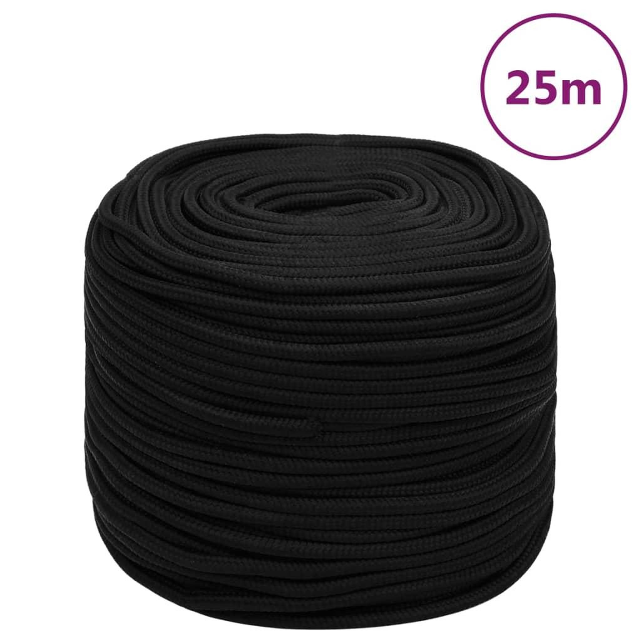 Voir la diapositive 1 : VIDAXL Corde de travail Noir 6 mm 25 m Polyester