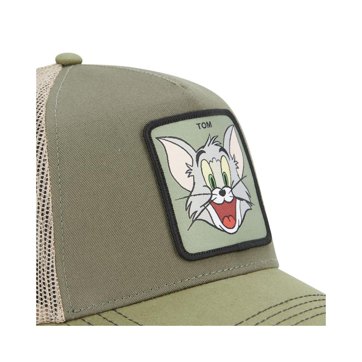 CAPSLAB Casquette trucker en coton avec filet Tom & Jerry modèle Tom