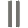 Voir la diapositive 4 : VIDAXL Tete de lit avec oreilles Gris fonce 147x16x118/128 cm Tissu