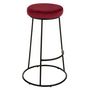 Voir la diapositive 3 : Paris Prix Galette de Chaise Ronde  Assise  34cm Rouge