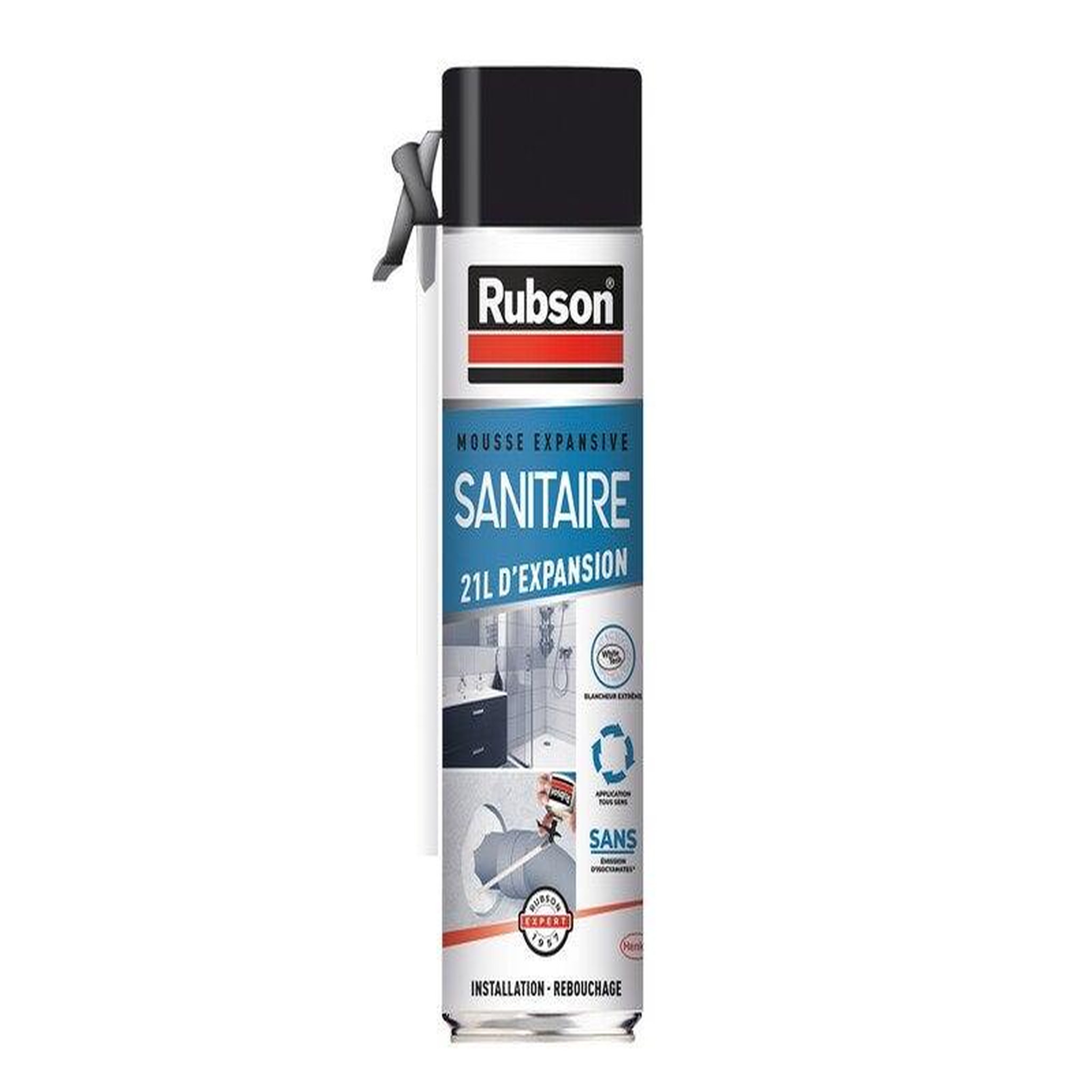 rubson Mousse expansive sanitaire <0,1% iso RUBSON blanc 500ml/21l