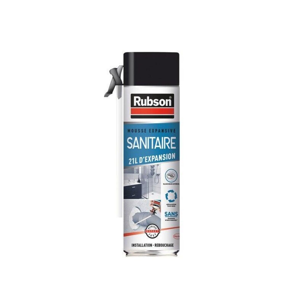 rubson Mousse expansive sanitaire <0,1% iso RUBSON blanc 500ml/21l
