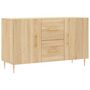 Voir la diapositive 2 : VIDAXL Buffet chene sonoma 100x36x60 cm bois d'ingenierie