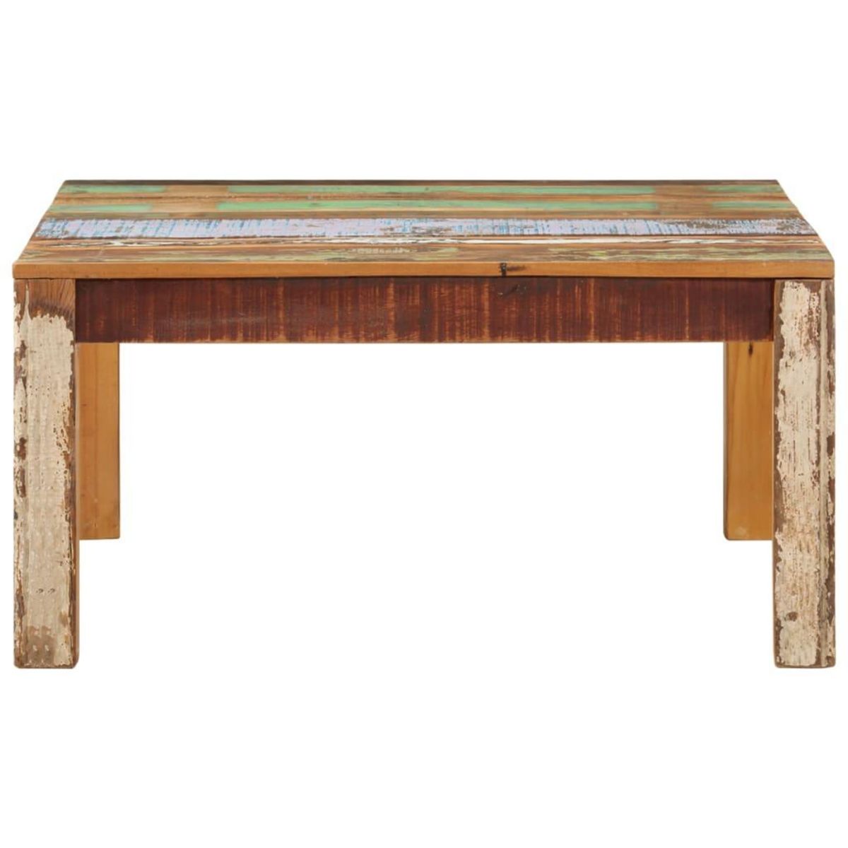 VIDAXL Table basse 80x80x40 cm Bois de recuperation massif