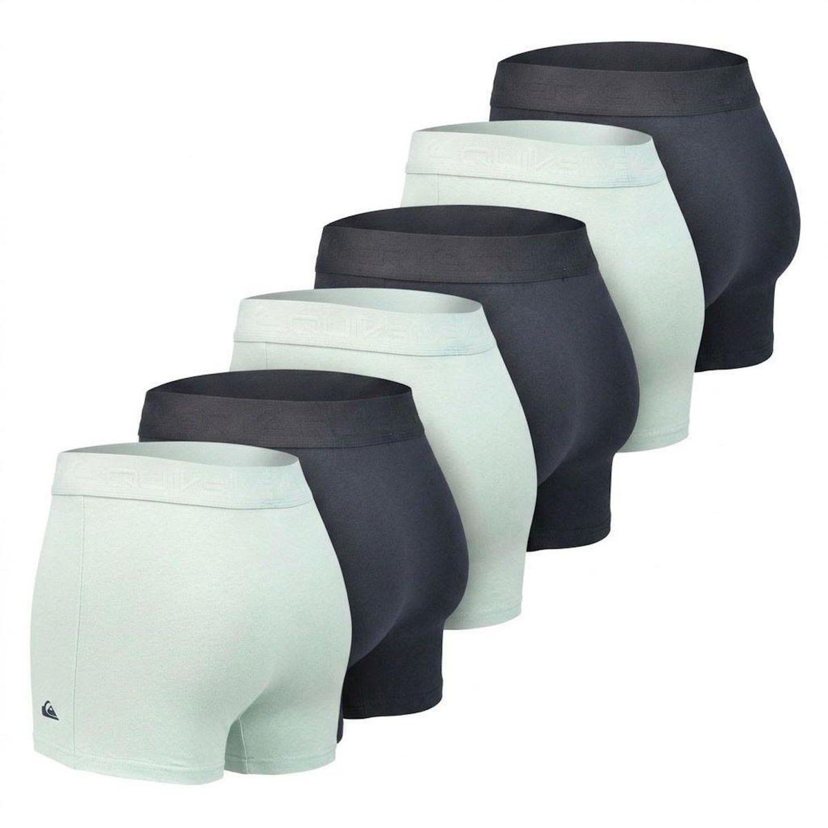 QUIKSILVER Quiksilver Pack de 6 Boxers Homme Coton Stretch Logo