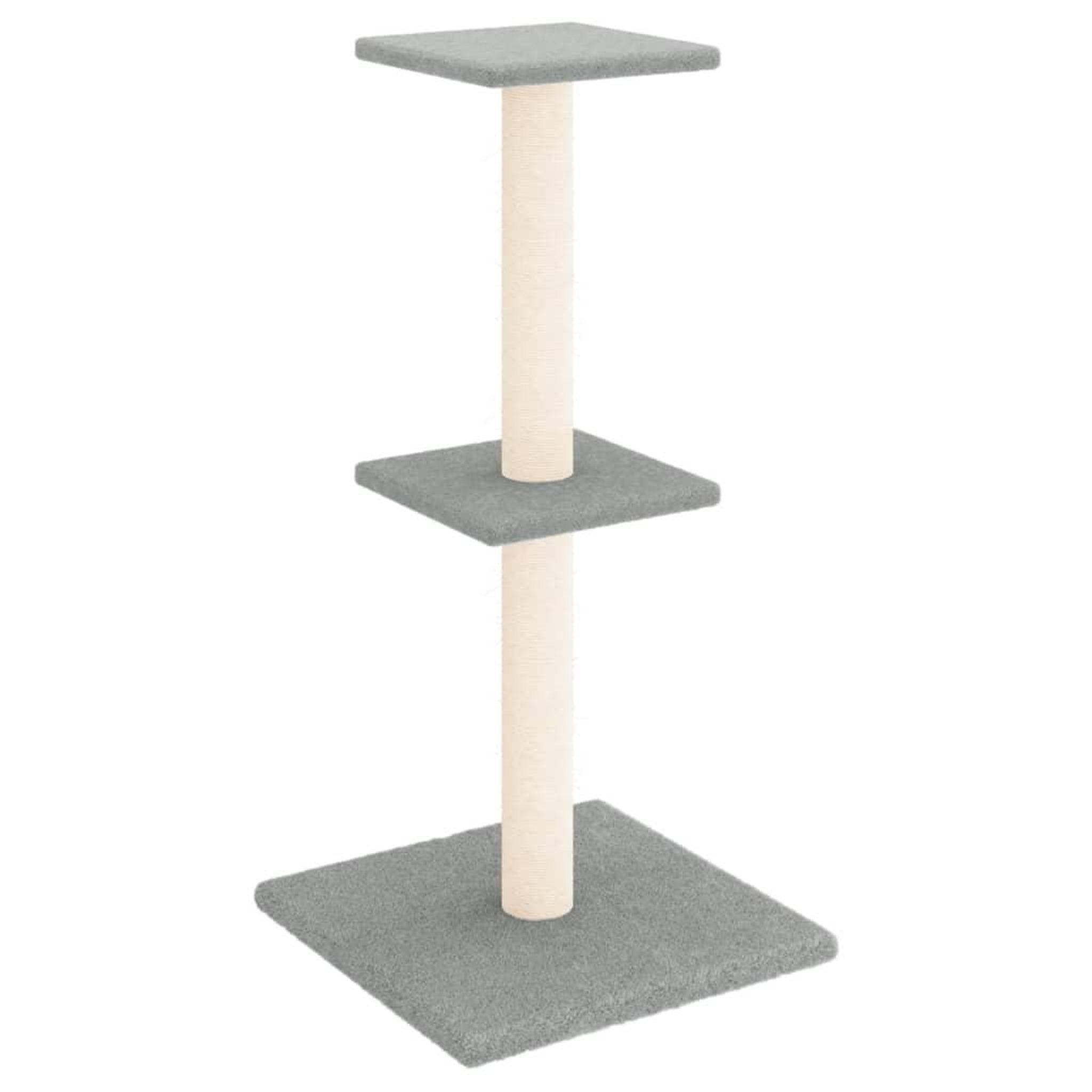 Voir la diapositive 2 : VIDAXL Arbre a chat avec griffoirs en sisal gris clair 73 cm