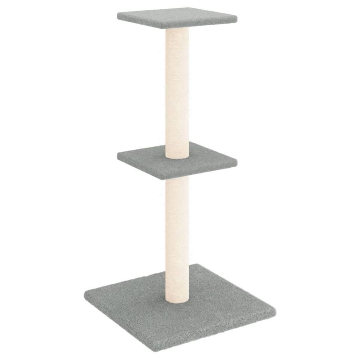 VIDAXL Arbre a chat avec griffoirs en sisal gris clair 73 cm