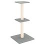 Voir la diapositive 2 : VIDAXL Arbre a chat avec griffoirs en sisal gris clair 73 cm