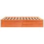 Voir la diapositive 5 : VIDAXL Cadre de lit sans matelas cire marron 150x200cm bois pin massif