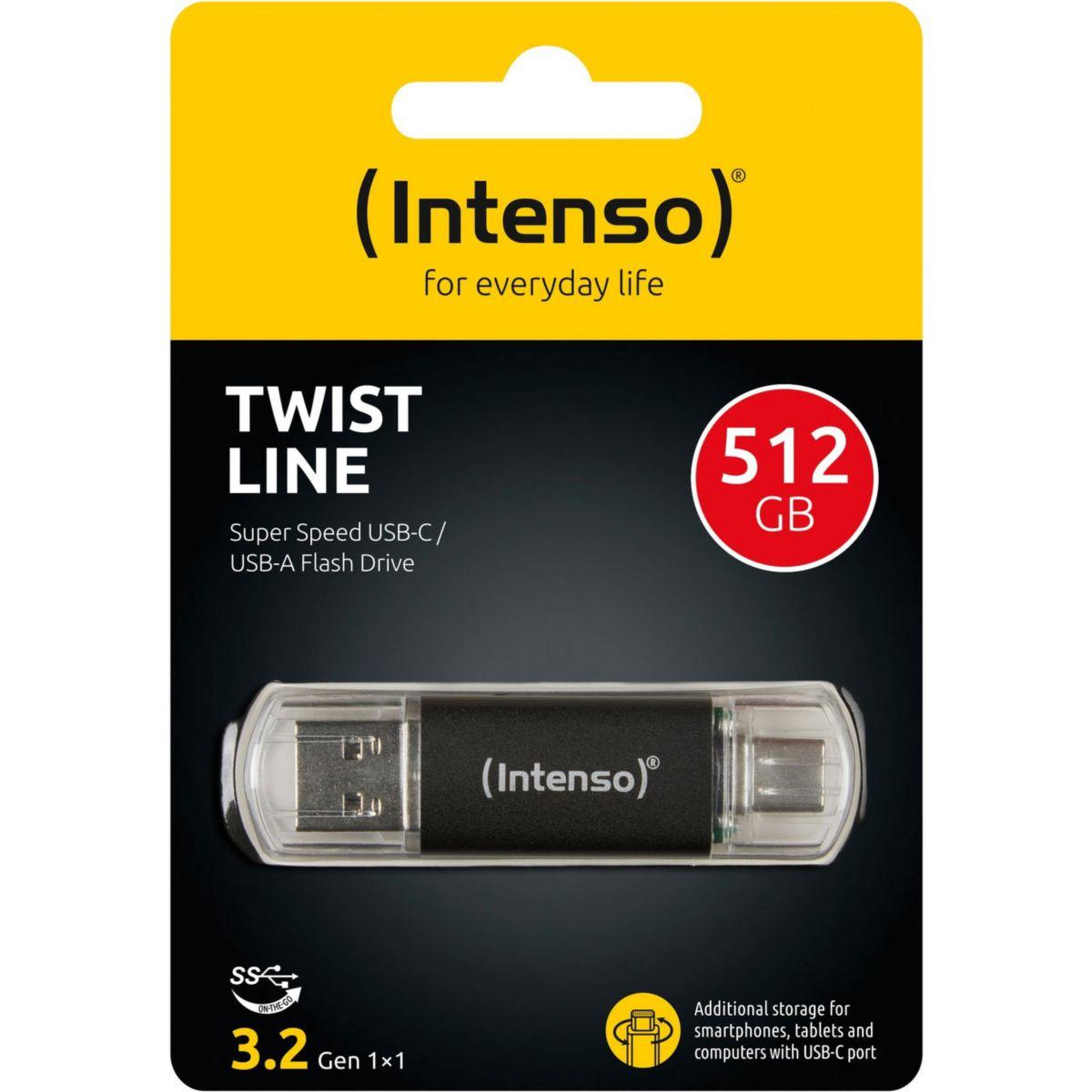 Intenso Clé USB 512GB Twist Line USB 3.2