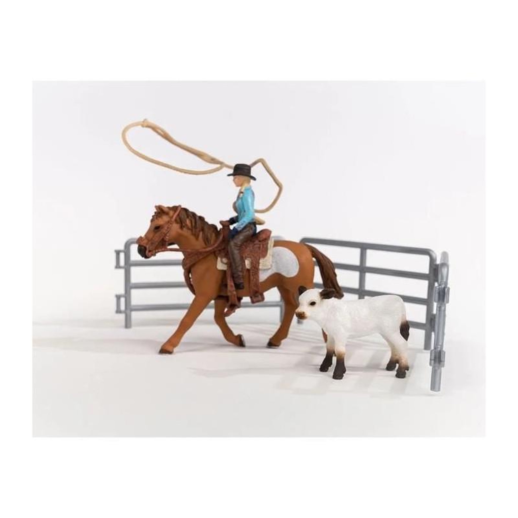 Voir la diapositive 5 : Schleich Equipe de Cowboy et leurs lassos - SCHLEICH - 42577 - A partir de 3 ans