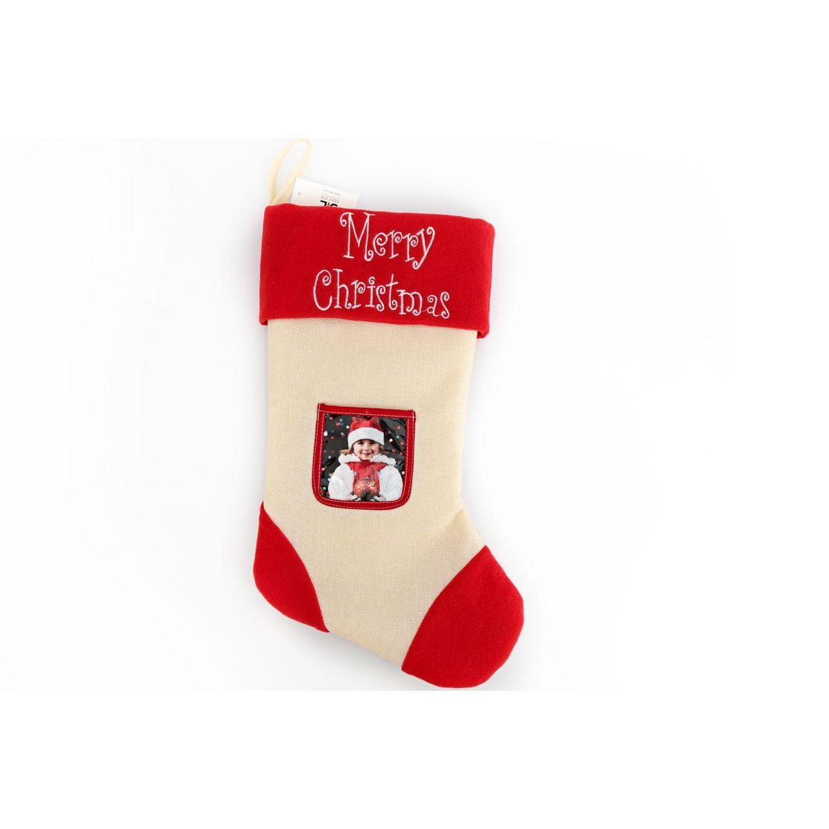 HEART OF THE HOME Décoration de Noël suspendue photo Botte Tradi - Rouge