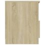 Voir la diapositive 4 : VIDAXL Table de chevet Chene sonoma 40x40x50 cm Agglomere