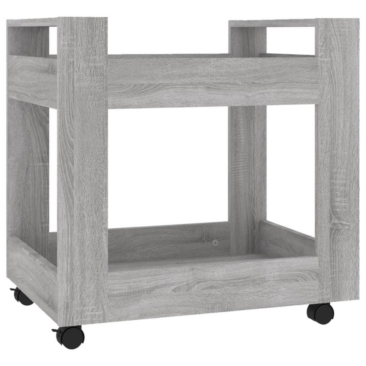 VIDAXL Chariot de bureau Sonoma gris 60x45x60 cm Bois d'ingenierie