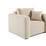 Voir la diapositive 4 : BEST MOBILIER Topaze - fauteuil - en velours texturé