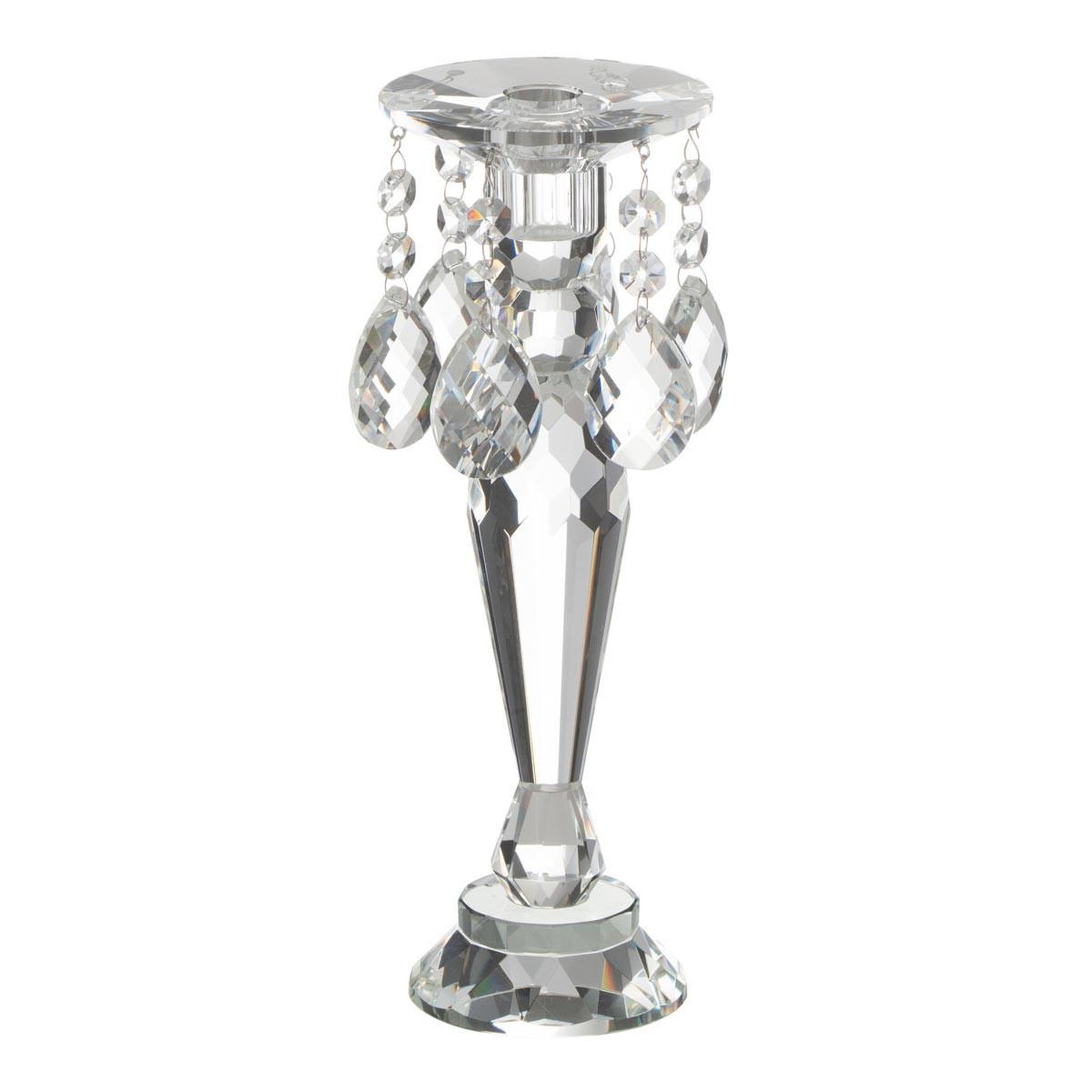J-LINE Chandelier Design en Cristal  Louise  28cm Transparent