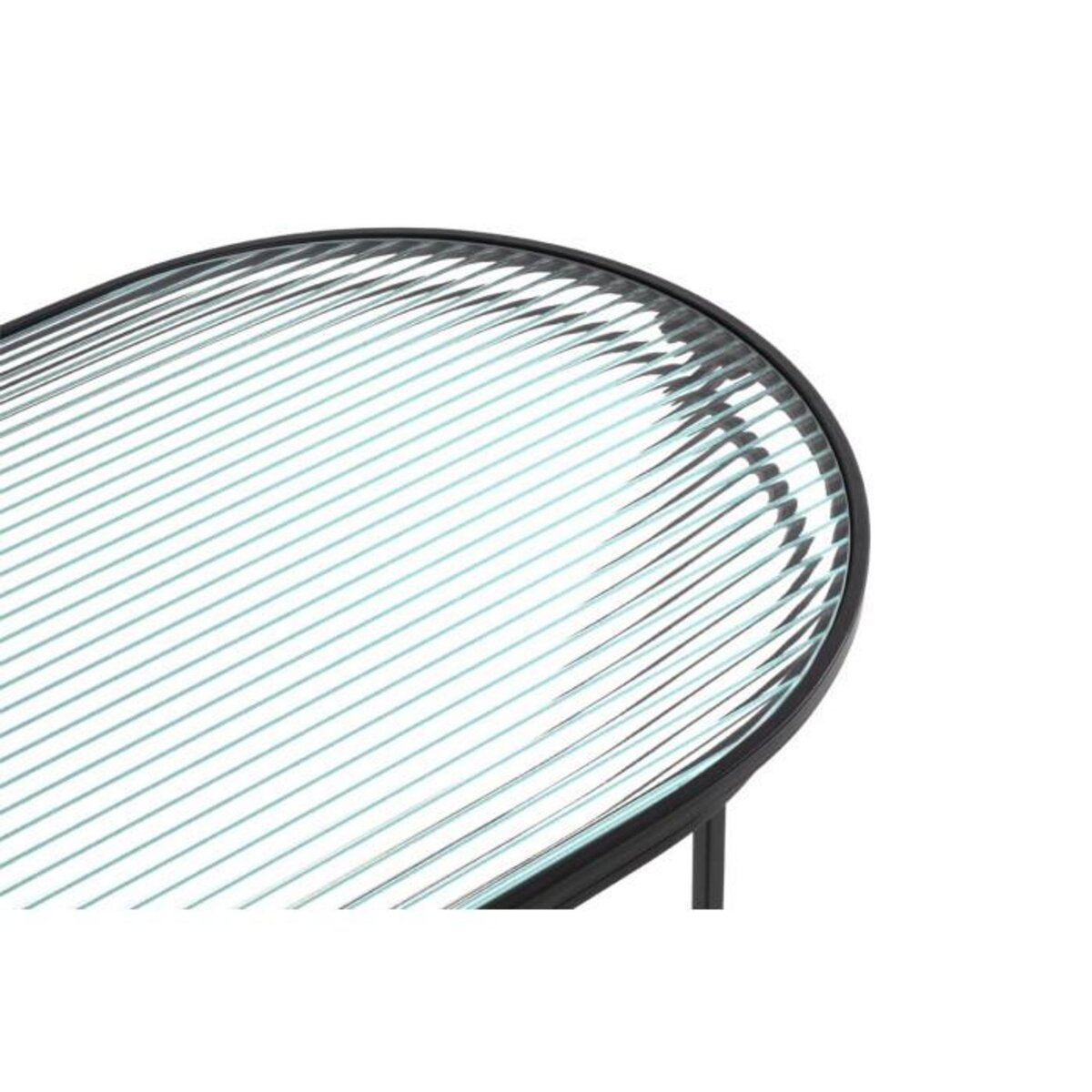 Paris Prix Table Basse Design  Ondulé  90cm Noir