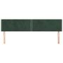 Voir la diapositive 3 : VIDAXL Tetes de lit 2 pcs Vert fonce 100x5x78/88 cm Velours