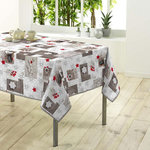 Paris Prix Nappe Rectangulaire  Giboulée  150x300cm Blanc & Gris