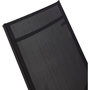 Voir la diapositive 4 : Habitat et Jardin Lot de 2 Bains de soleil en métal avec accoudoirs  Farniente  - Noir