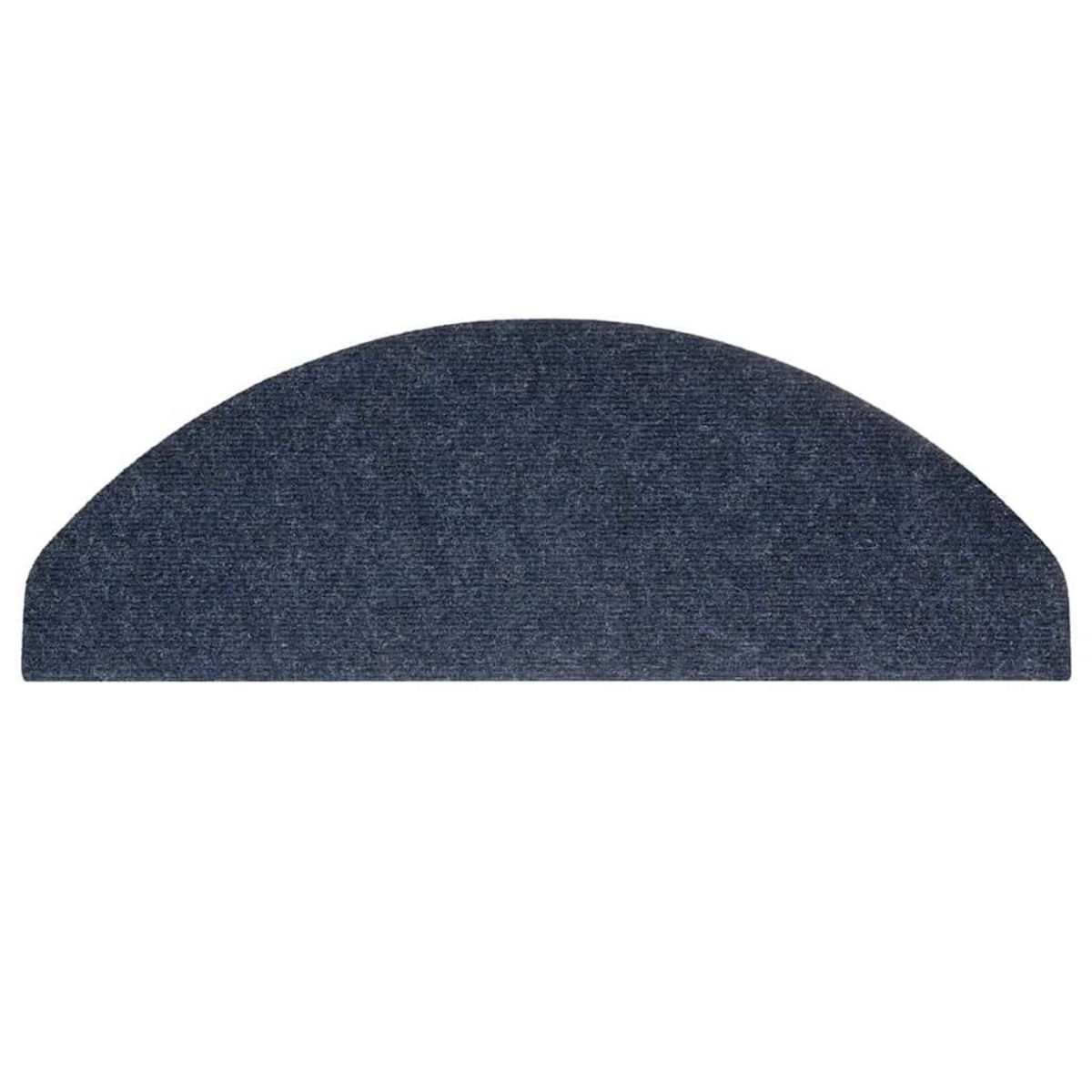 VIDAXL Tapis d'escalier auto-adhesifs 30 pcs bleu 65x22,5x3,5 cm