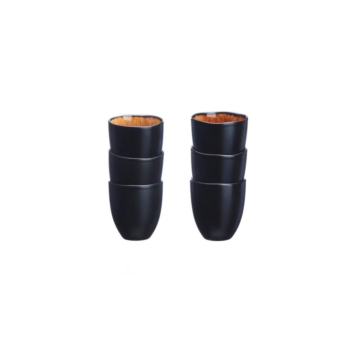 BJORN Tasse IRIS 15cl - 6 pièces - Marron sauvage