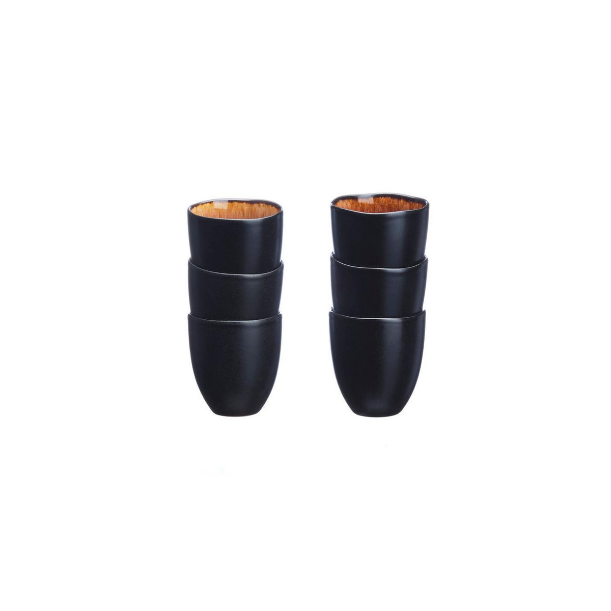 BJORN Tasse IRIS 15cl - 6 pièces - Marron sauvage