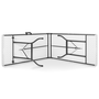 Voir la diapositive 4 : ID MARKET Lot de 2 tables pliantes portables 180 CM pour camping ou réception
