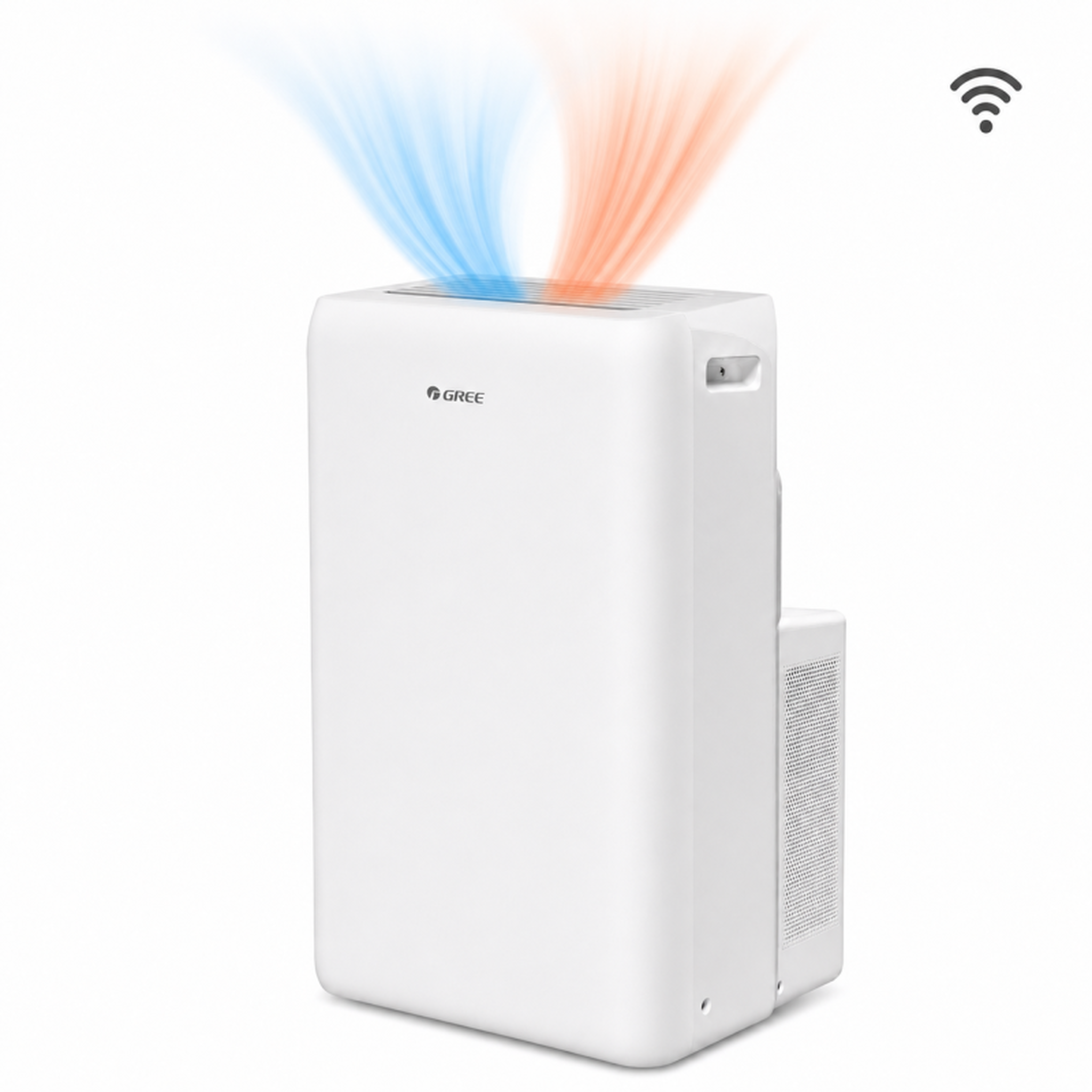 Voir la diapositive 2 : Gree - 12000 btu - climatiseur mobile réversible - wi-fi - 3,5 kw