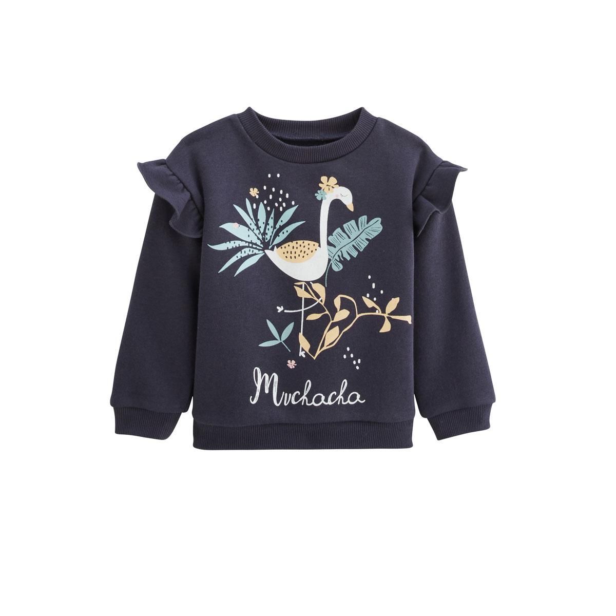 Petit Béguin Ensemble bébé sweat-shirt et pantalon en molleton Holamuchacha