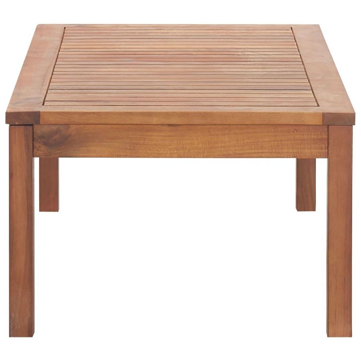 VIDAXL Salon de jardin avec coussins 4 pcs Bois d'acacia solide